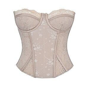 House of CB Mistress Rocks Ecru Lace Underwired Corset size small with large cup